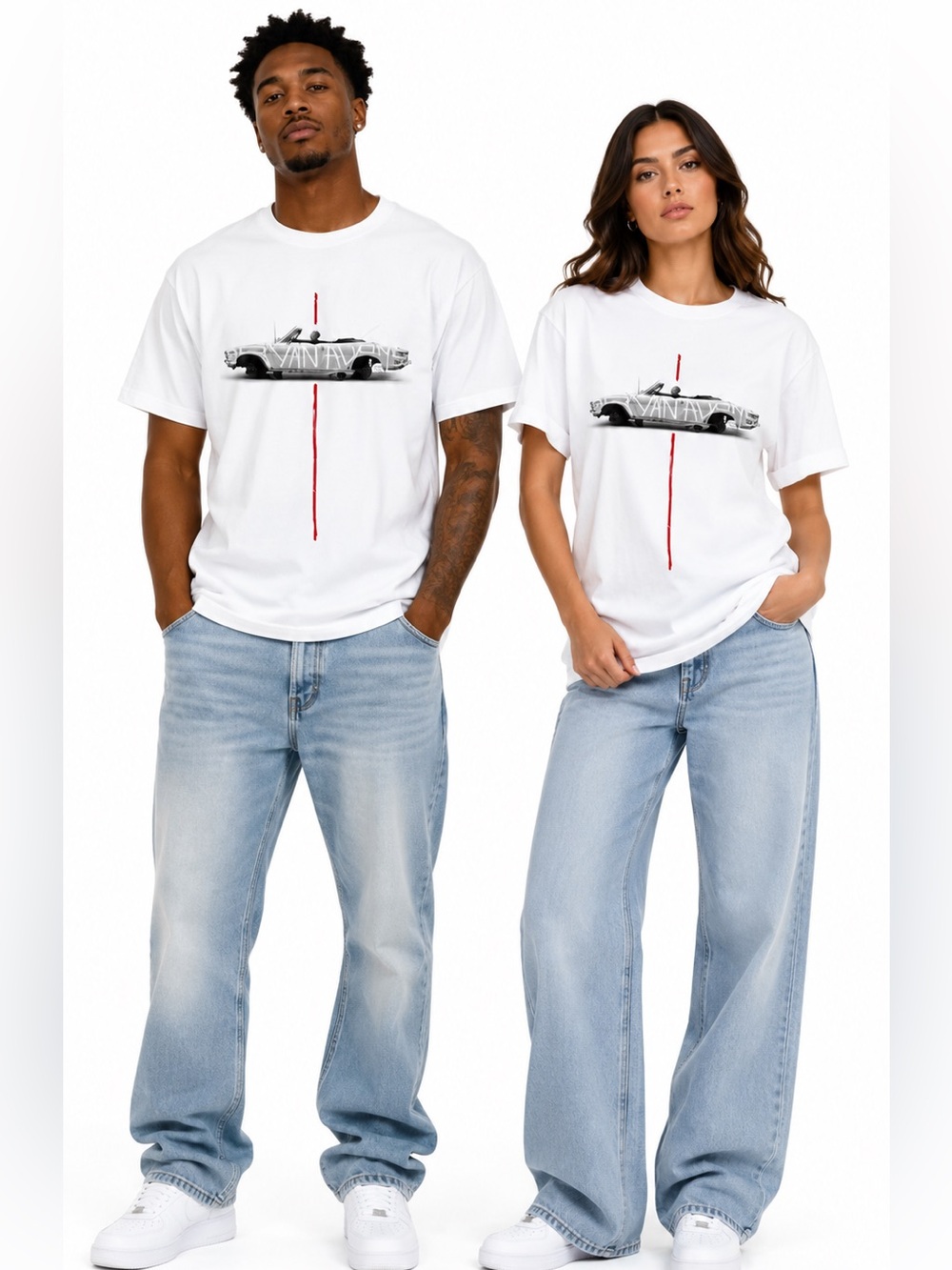 Bryan Adams So Happy / Jacked Car Jan/Feb Dateback - White Tee NEW LRG MEN/women